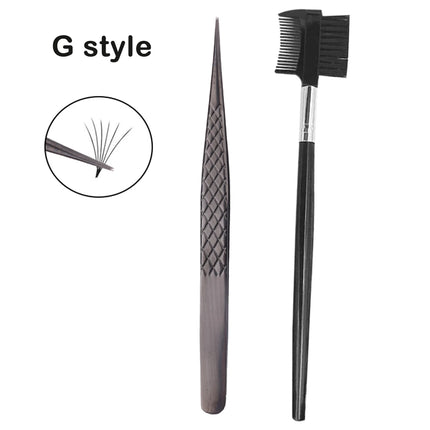 Diamond Grip Eyelash Extensions Tweezer Lash Precision Tweezers Steel Dolphin-shaped Tip, False Lashes Application Tools, Black