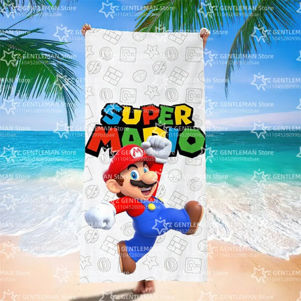 Cool Towel Soft Pool Classic Gift For Travel Gym Shower Camping Quick Dry Sports Large S-Super Game Beach M-Marios Towel