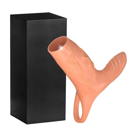 Vibrating Penis Sleeve 10 Modes Cock Ring G Spot Stimulate Vibrator Sex Toys for Men Penis Delay Ejaculation Erection Trainer 18