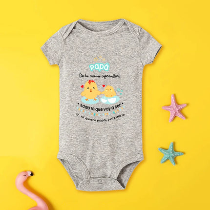 I Love You Dad Print Infant Romper Baby Boy Girl Short Sleeve Bodysuit Top Newborn Summer Clothes Father‘s Day Baby Clothing