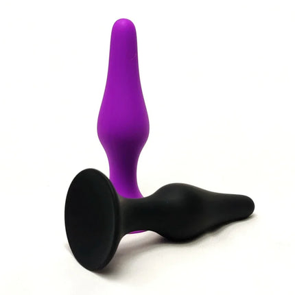 Multi-size Silicone Butt Plug Dilator G-spot Massage Toy Suction Cup Design Adult Personal Products