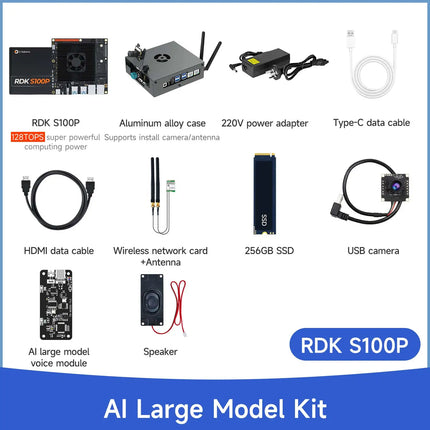 D-Robotics RDK S100/S100P Robot Development Kit with 80/128 TOPS Computing Power and RDK S100 Intelligent Computing Power Core