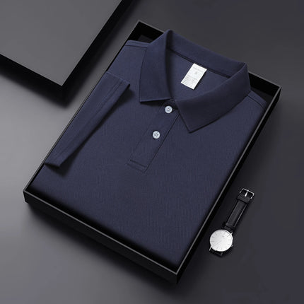 High-end polo shirt, outdoor casual solid color T-shirt, quick-drying golf shirt, lightweight breathable top, unisex T-shirt sle