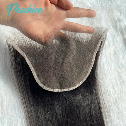 Phashion HD 6X4 9x6 Lace Closure Straight Pre Plucked Swiss Closure Only Natural Black 100% Remy Human Hair On Sale