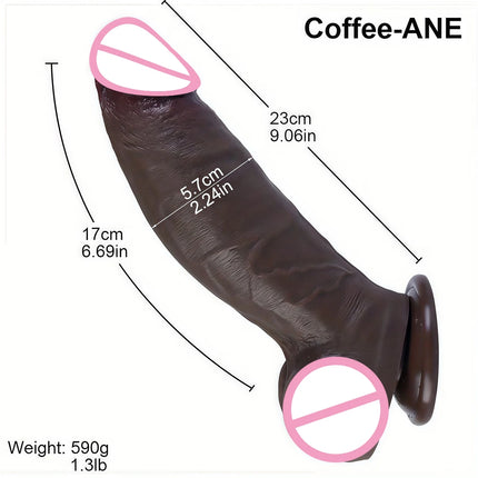 Thick Realistic Soft Big Dildo Double Silicone Thick Huge Penis Woman Man Anal Sex Toy Gay Masturbation Suction Cup Dick