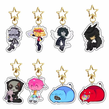 Game Forsaken Cosplay Keychain Unisex Kawaii Acrylic Keyring Key Chain Bag Decoration Ornament Props