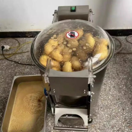 LXT Automatic Potato Rumbler Peeler and Carrot Peeling Machine Fruit Vegetable Processor Taro Peeling Machine