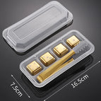 Dice 4pc Gold Clip
