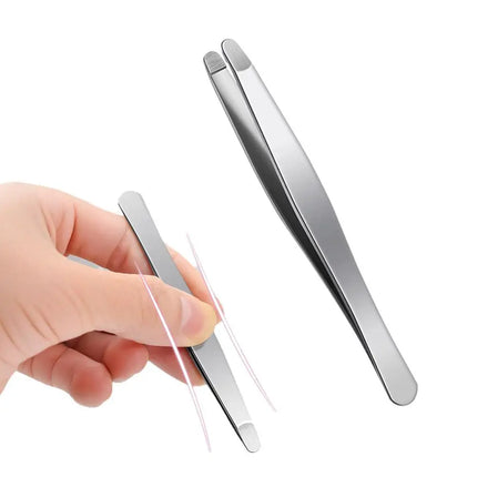 Stainless Steel Brow & Facial Hair Remover Eyebrow Tweezers Non-slip Makeup Remover Tweezer Tools Hair Removal Makeup Tools