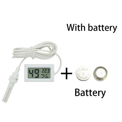 Thermometer Sensor Hygrometer Gauge Refrigerator Aquarium Monitoring Display Humidity Detector Mini Convenient Digital LCD