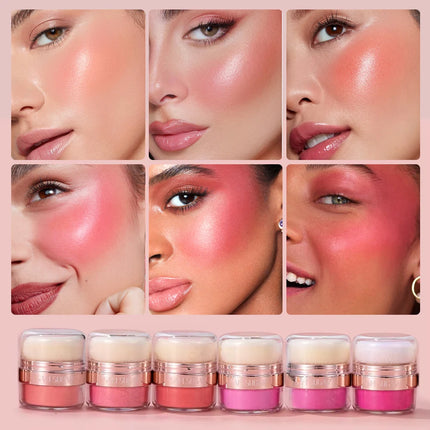 6 Color Air Cushion Blush Silky Smooth Matte Eye Shadow With An Easy To Use Puff For Mushroom Head Loose Powder