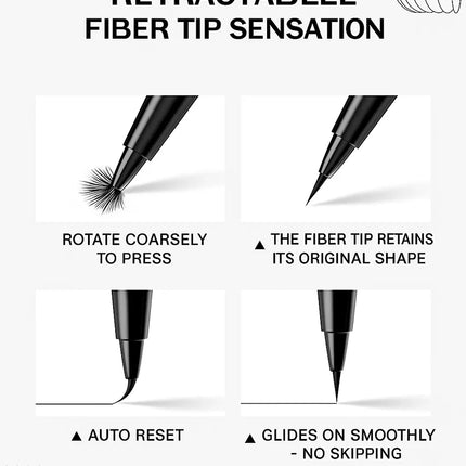 A.M.G Smooth Quick-Drying Eyeliner Pen Waterproof, Smudge-Proof, Long-Lasting, Colorful Eyeliner Pen