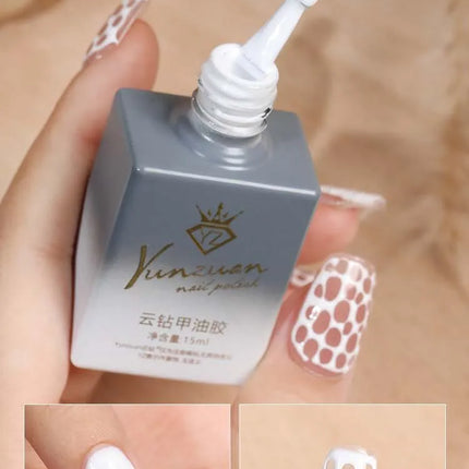 Poke Poke Nail Art Glue Lace Hole Nail Graffiti Letter Painting Art Gel Black White Ocean Wave Texture UV LED Soak Off Varnish
