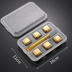 Dice 6pc Gold Clip