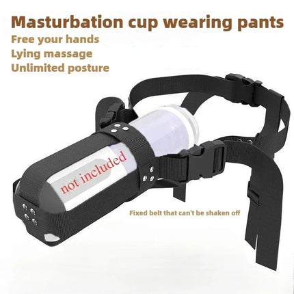 Adjustable Strap-on Automatic Male Masturbation Cup Wearable Sex Harness Male Hands Free Masturbator Sex Toys for Man
