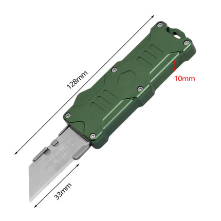 New SK5 High-intensity Aviation Aluminum Cutting Knife Outdoor Camping Portable EDC Tool with 10pcs Replaceable Blades