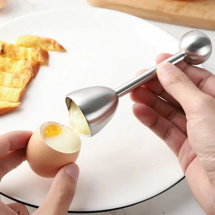 Stainless Steel Egg Opener Shell Opener Egg Head Eggshell Cutter Egg Cup Holder Multi-purpose Egg Tool Kitchen Gadgets