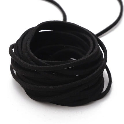3mm Faux Suede Braided Cord Korean Velvet Leather For Handmade DIY Beading Bracelet Jewelry Making Thread String Rope 1m/4m/roll