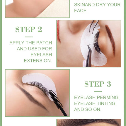 50pairs Eye Pads For Eyelash Extension Hydrogel Patches For Eyelashes U Shaped Gel Pads Lashes Extension Supplies Patches Makeup