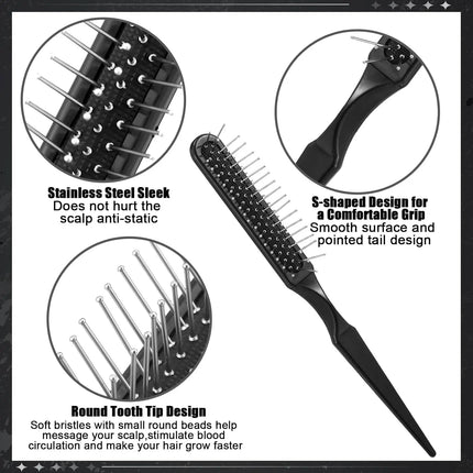 2 Pack Wig Head Stand with 4 PCS Wig Brush Comb, Travel Wig Holder Comb Set for for Women Multiple Wigs