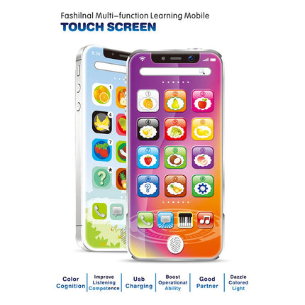 Baby Light Music Cellphone Simulated Mobile Phone Toy Children Educational Learning Machine