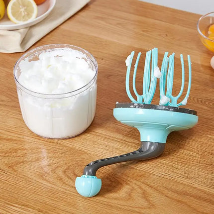 Multifunctional Manual Whisk Semi-automatic Egg White Cream Cake Egg Hand Mixer Hand Crank Beater Household Kitchen Gadget