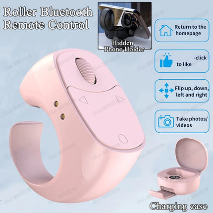 New Smart Fingertip Ring Remote Control Wireless Bluetooth Mobile Selfie Mice Selfie Video Automatic Page Turner Browsing 2025