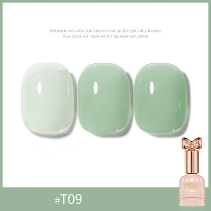 Pretty Colorful Glitter Nail Polish Reflective Candy Color Nail Varnish Semi Permanent UV Polish Nails Art Manicure Jelly Glue