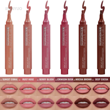 Gourd Nib Liquid Lipliner Pen Matte Waterproof Plumping Stain Quick-dry Lipstick Natural Lip Liner Marker Outline Contour Makeup
