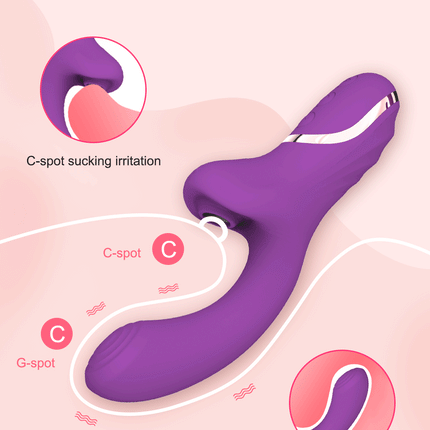 Sex Toys Clit Sucker Dildo Vibrator for Women Female masturbation Clitoris G Spot Tongue Licking Anal Stimulator Fast Squirt 18+
