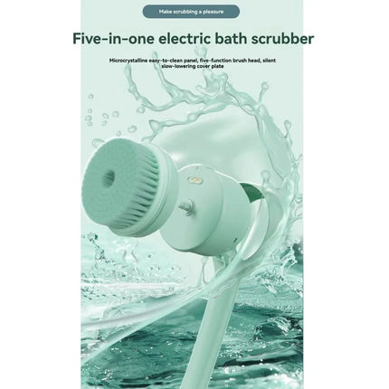 【BEST WISHES】Waterproof Electric Body For Cleansing Brush Rechargeable With 3 Brush Heads, For Skin For Cleansing And Massaging