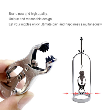 A Pair of Nipple Clamps Women Breast Clips Sex Tools for Couples Erotic Toys Adult Female Harness Chastity Cage Bondage Sex Shop