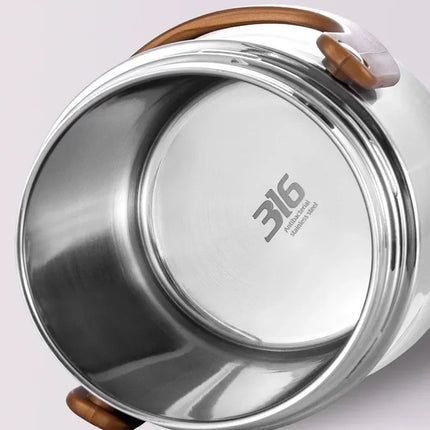 Household 220v Stainless Steel Insulated Lunch Box With Ultra-long Portable Vacuum Capacity For 24 Hours
