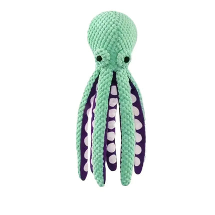 Pet Dog Plush Octopus Toy Interactive Sound Anti-demolition Home Teeth Grinding Large and Small Dog Relieve Boredom Dog Supplies