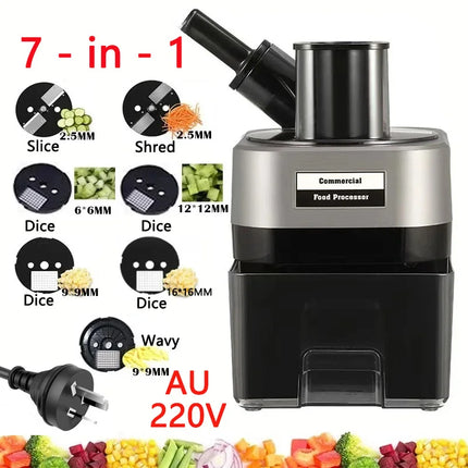 2025 New Commercial Double Spout Vegetable Cutter 4 in 1 Multifunctional Dicing Shredding Slicing Cutting Strips Vegetables