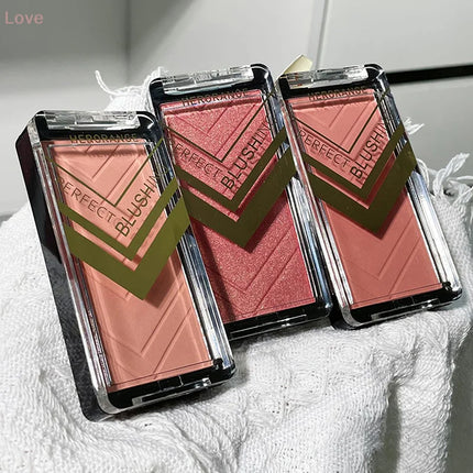 [L&P] 1Pc Girl Blush Peach Makeup Palette | 6 Colors Blusher | Nude Brown Contour | Korean Natural Rouge | Cheek Tint Cosmetics