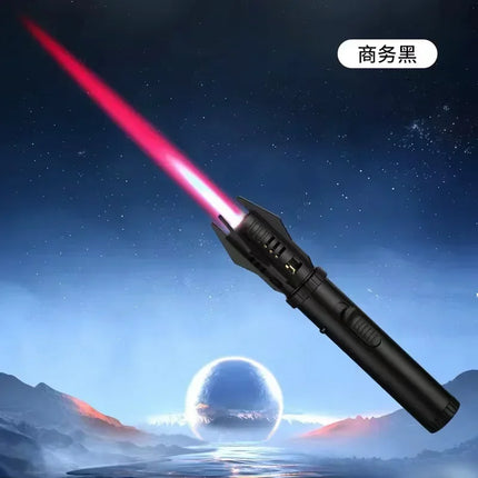 1800° High Temperature Spray Gun  Butane Gas Lighter Metal Outdoor Wind-proof Blue Powerful Flame Torch Jet Lighter Welding Tool