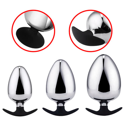 Runyu Metal Anal Plug Sexy Adult Butt Plug Penetration Anal Toy Plug Anul Huge Dildo Fetish But Pluk Erotic Products SM Sex Toys
