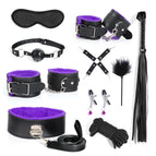 10pcs-black purple