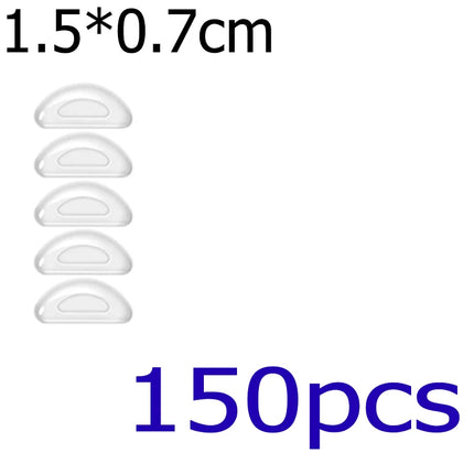 Silicone Non-slip Nose Pads D-shaped Solid Color Glasses Nose Support Long Lasting Eyeglasses Nasal Holder Eyewear Accessories