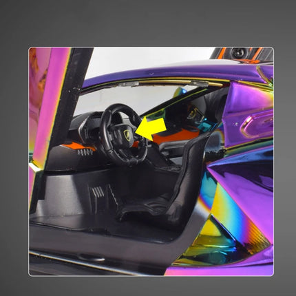 1:24 Lamborghini Revuelto Electroplate Alloy Model Car Toy Diecasts Metal Casting Sound and Light Car Toys For Children Vehicle