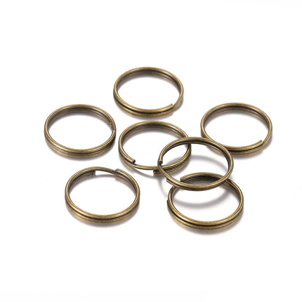 20/50Pcs Key Ring Key Chain Round Split Keyfob Keyrings with Jump Ring for DIY Keychain Pendants Jewelry Making Accessories