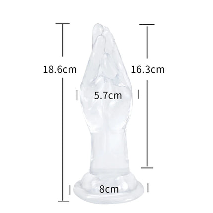 4 Sizes Huge Hands Finger Anal Plug Clear Arm Anus Prostate Massage Big Butt Plug G Spot Masturbation Gay Sex Toys For Women Men