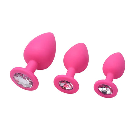 S/M/L New Anal Toy Plug Butt Women/Men Soft Silicone Round Shaped Erotic Bullet Anal Plug Bullet Gay Sex Toys for Adults Toys