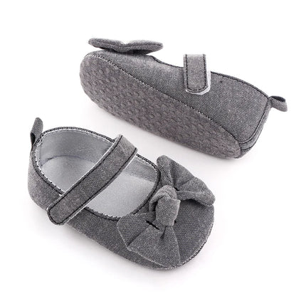 Baby Girl Princess Shoes Soft PU Classical Bowknot Beautiful and Cute for Newborn Girl Spring and Summer Prewalking 2023 Fashion