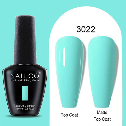 NAILCO Winter Series Color Gel Nail Polish 15ML Semi Permanent Soak Off Gel Varnishes Super Texture Gorgeous Nail Manicure Art