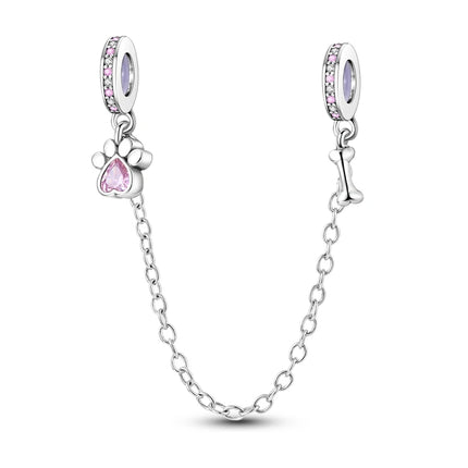 925 Sterling Silver Pink Series Charms Bow Tie Girl Cake Princess Beads Pendant Fit Original Bracelet DIY Jewelry Gift For Woman