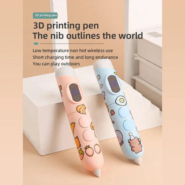 Professional Educational Toy Printing 3D Pen Printing Pen 3D Print for Kids Low Temperature With Free PCL Filament Smart Toys