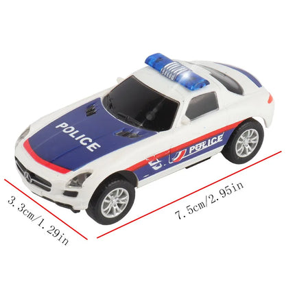 2pcs Slot Car 1/64 Scale Electric Racing High Speed Track Cars 1:64 with Lights Compatible Carrera Go Scalextric Toy
