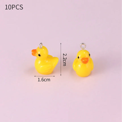 10pcs Resin Imitation Strawberry Shape Charms For DIY Key Chain Necklace Pendants Ornament Jewelry Making Accessories